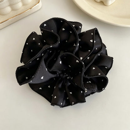 Gifty - Vintage Polka Dot Ruffle Edge Scrunchie