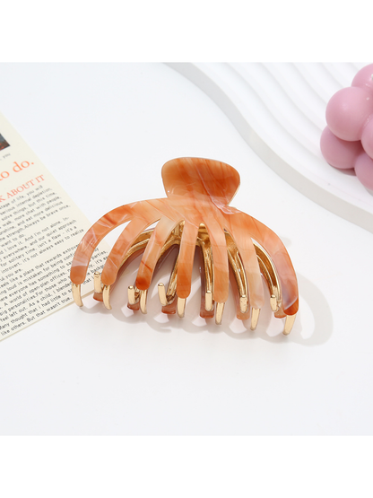 Beau - Chrysanthemum Shape Textured Hair Claw Clip