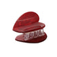 Beau - Simple Heart Design PVC Hair Claw Clip