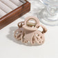 Beau - Hollow Pumpkin Shape Plastic Alloy Claw Clip
