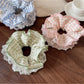 Gifty - Gingham Lace Trim Scrunchie