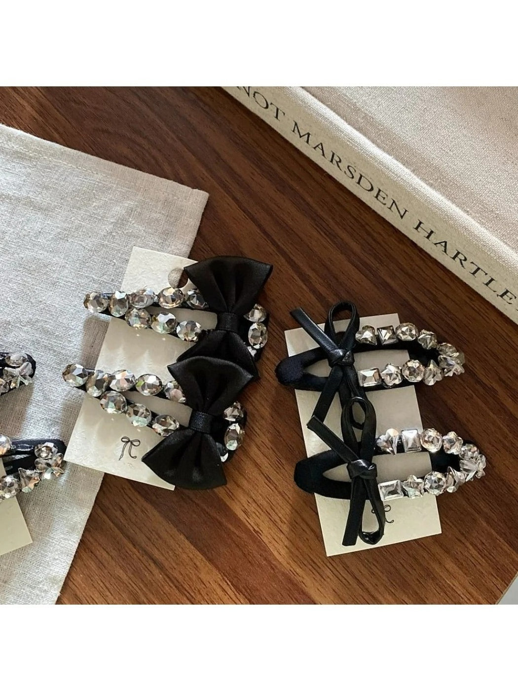 Beau - Elegant Beaded Bow Hair Clip