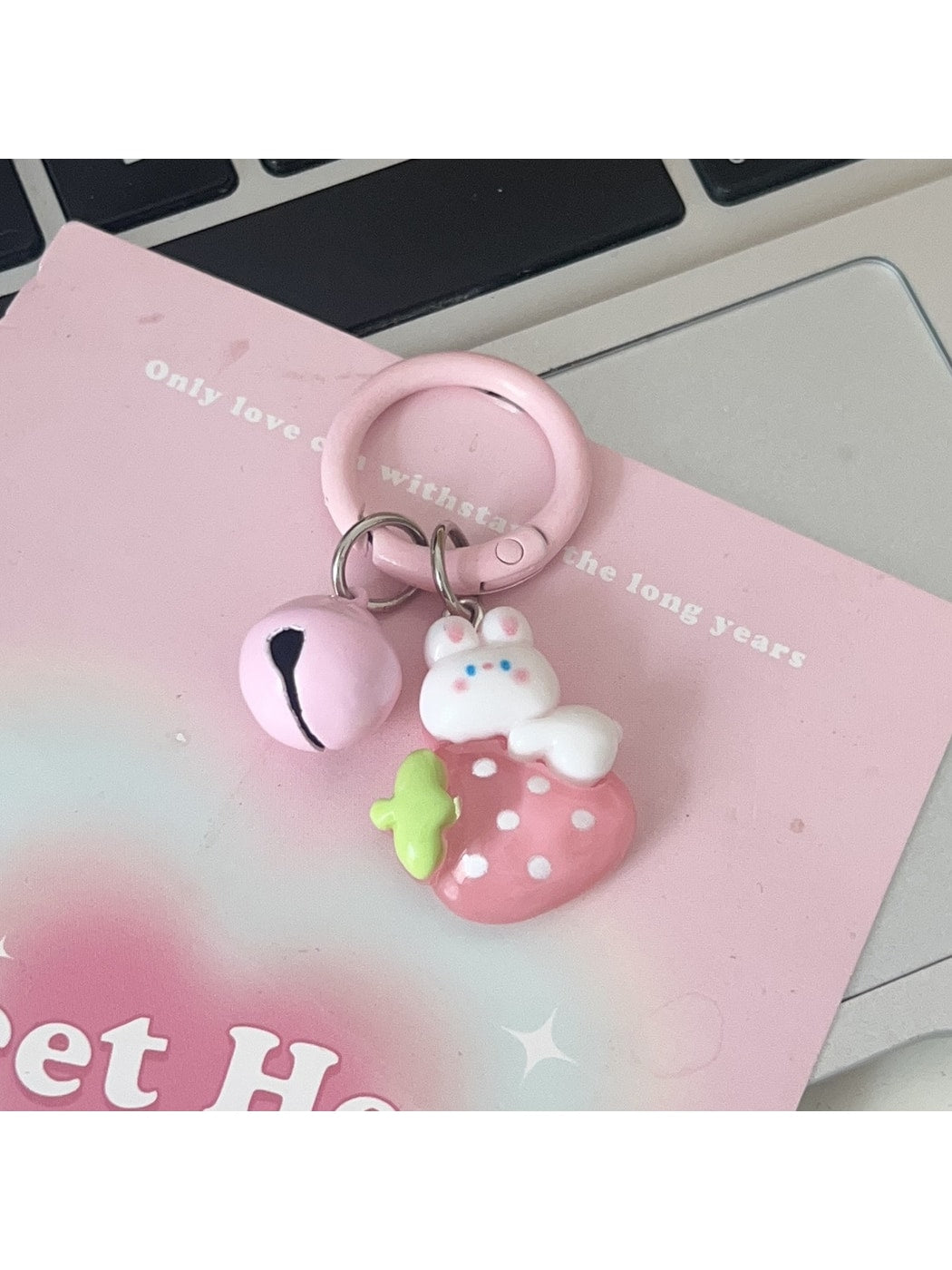 Keypus - Cute Cartoon Rabbit Fruit Bag Charm Keychain
