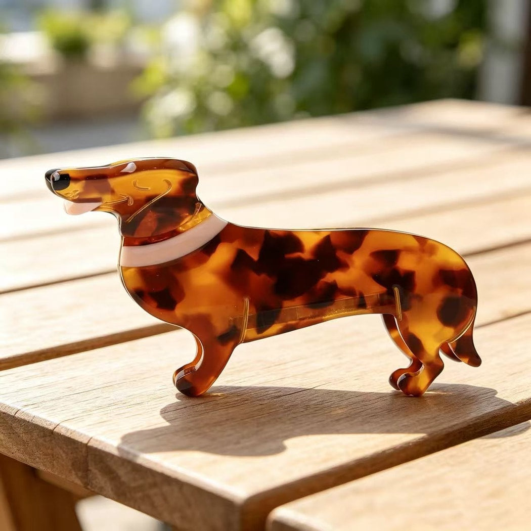 Beau - Acetate Dog Shape Animal Claw Clip