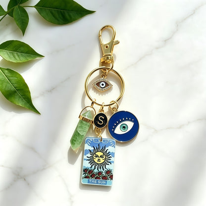 Keypus - Halloween Evil Eye and Sun Keychain