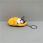 Keypus - Sleeping Cat Shaped Bag Charm Keychain