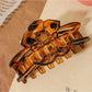 Beau - Elegant Flower Shaped Long Strip Claw Clip