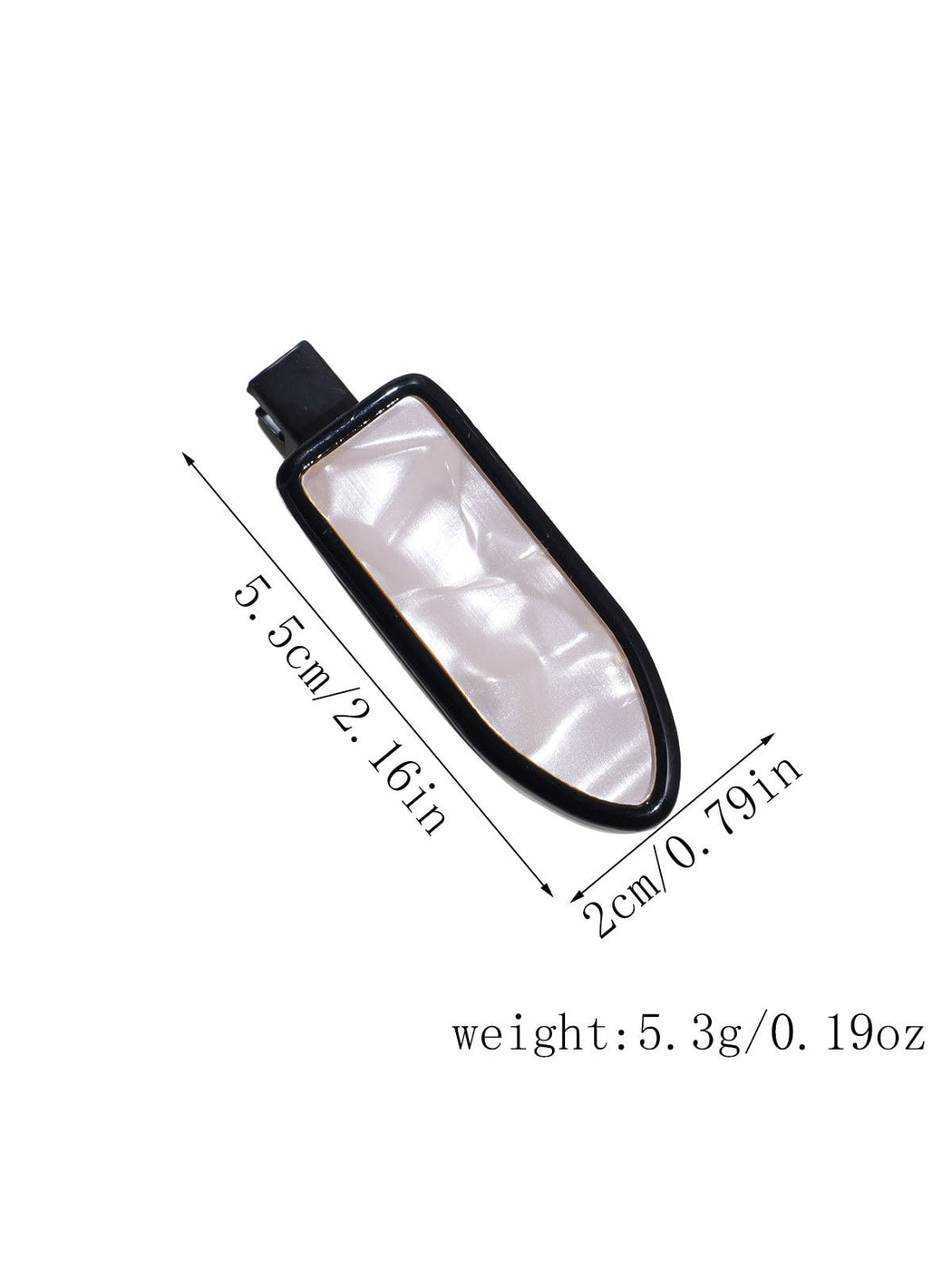 Beau - Slim Teardrop Decorative Side Hair Clip