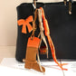 Keypus - Western Style Boot Bow Pendant Keychain