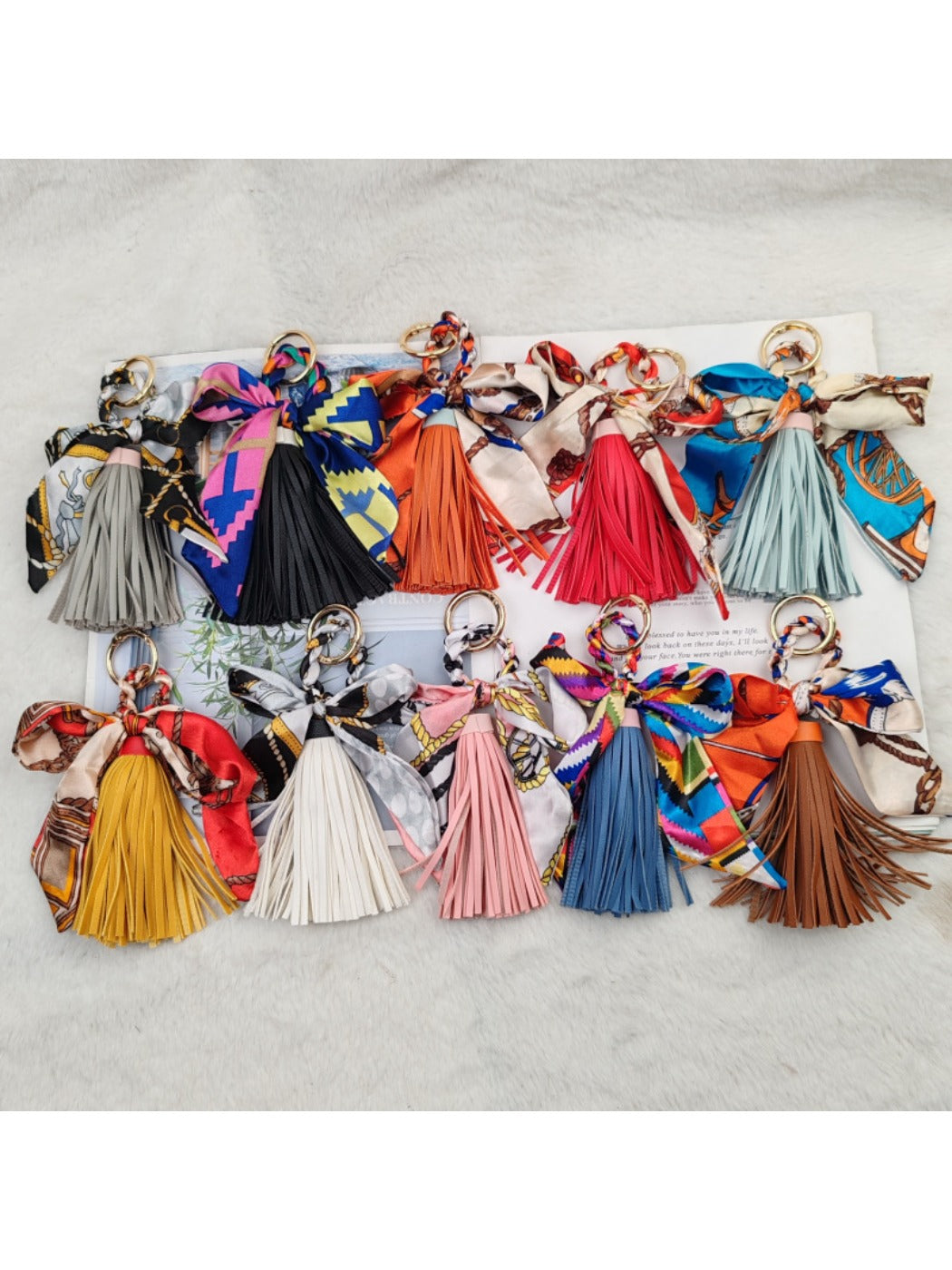 Keypus - Tassel Bow Pendant Keychain