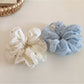 Gifty - Textured Daisy Pattern Polyester Scrunchie