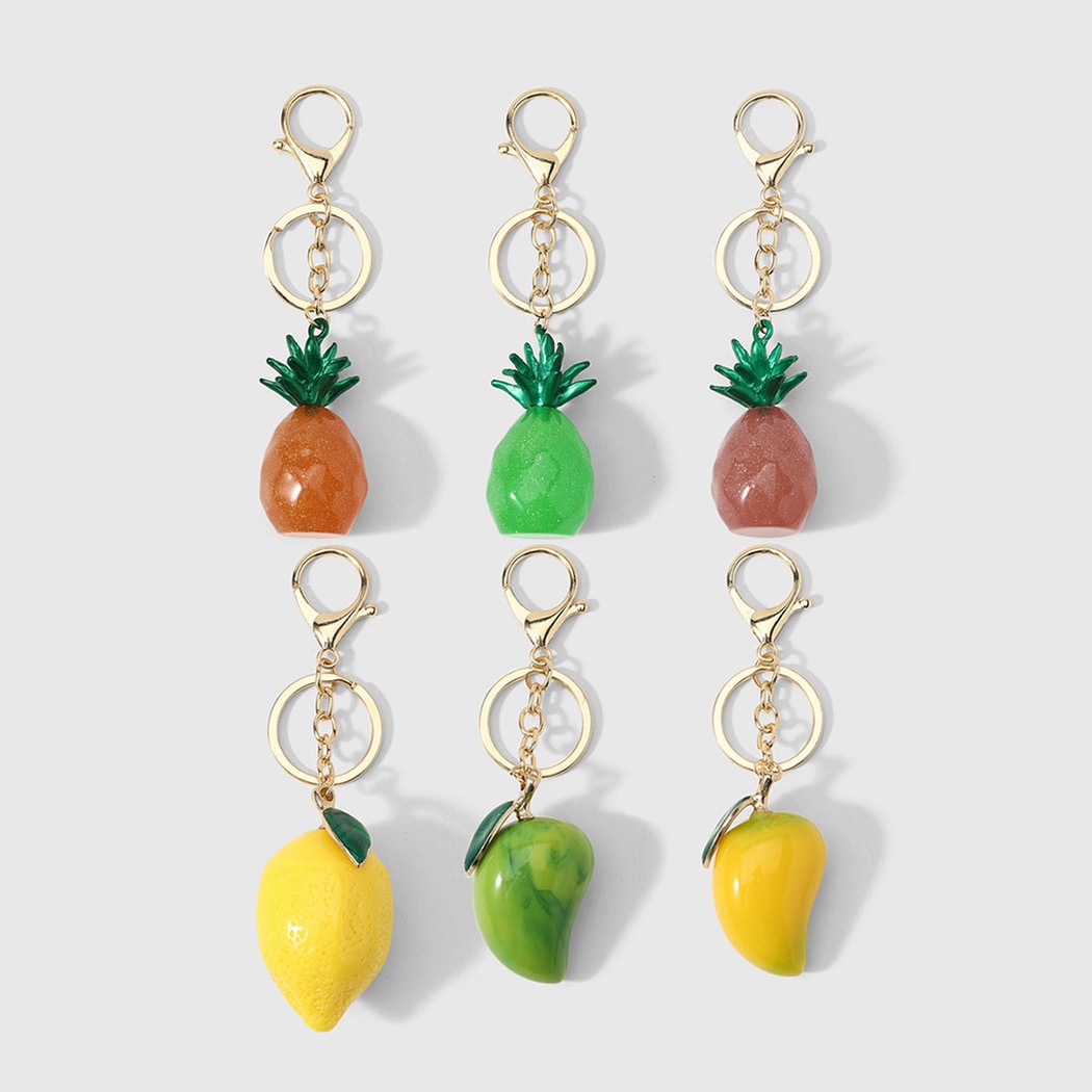 Keypus - Glossy Cute Fruit Pendant Keychain