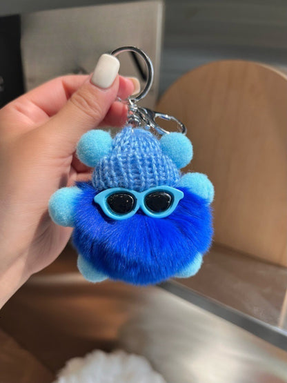 Keypus - Cute Black Coal Ball Elf Keychain