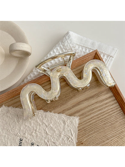 Beau - Acetate Alloy M Shape Statement Claw Clip