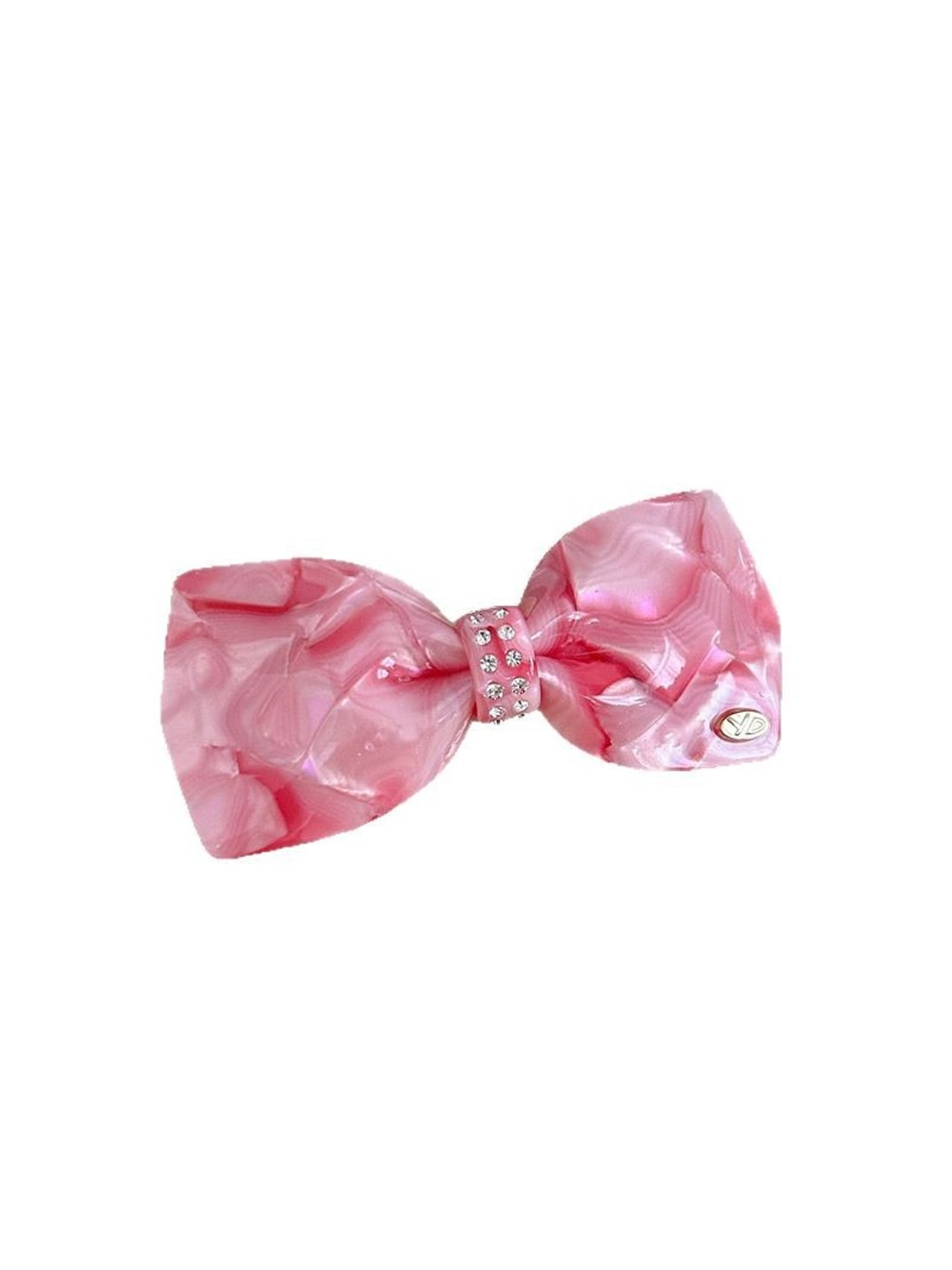 Beau - Marbled Acetate Bow Spring Hair Clip