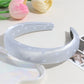 Gifty - Heart Print Satin Look Padded Fabric Headband