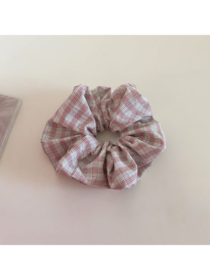 Gifty - Simple Plaid Cute Scrunchie