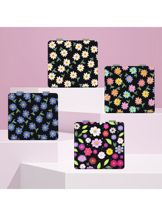 Mirroray - Exquisite Flower Pattern Makeup Mirror