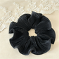 Gifty - Pleated Satin Look Ruffle Hair Scrunchie