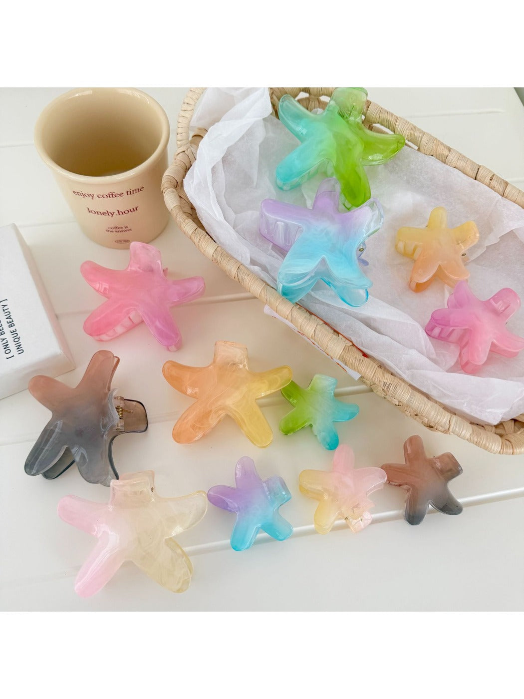 Beau - Sweet Starfish Gradient Gloss Claw Clip