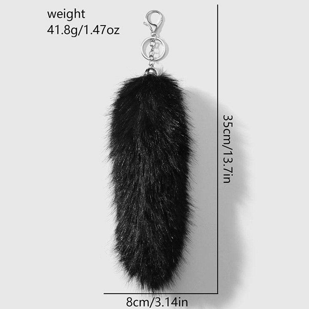 Keypus - Y2K Style Plush Tail Cute Keychain