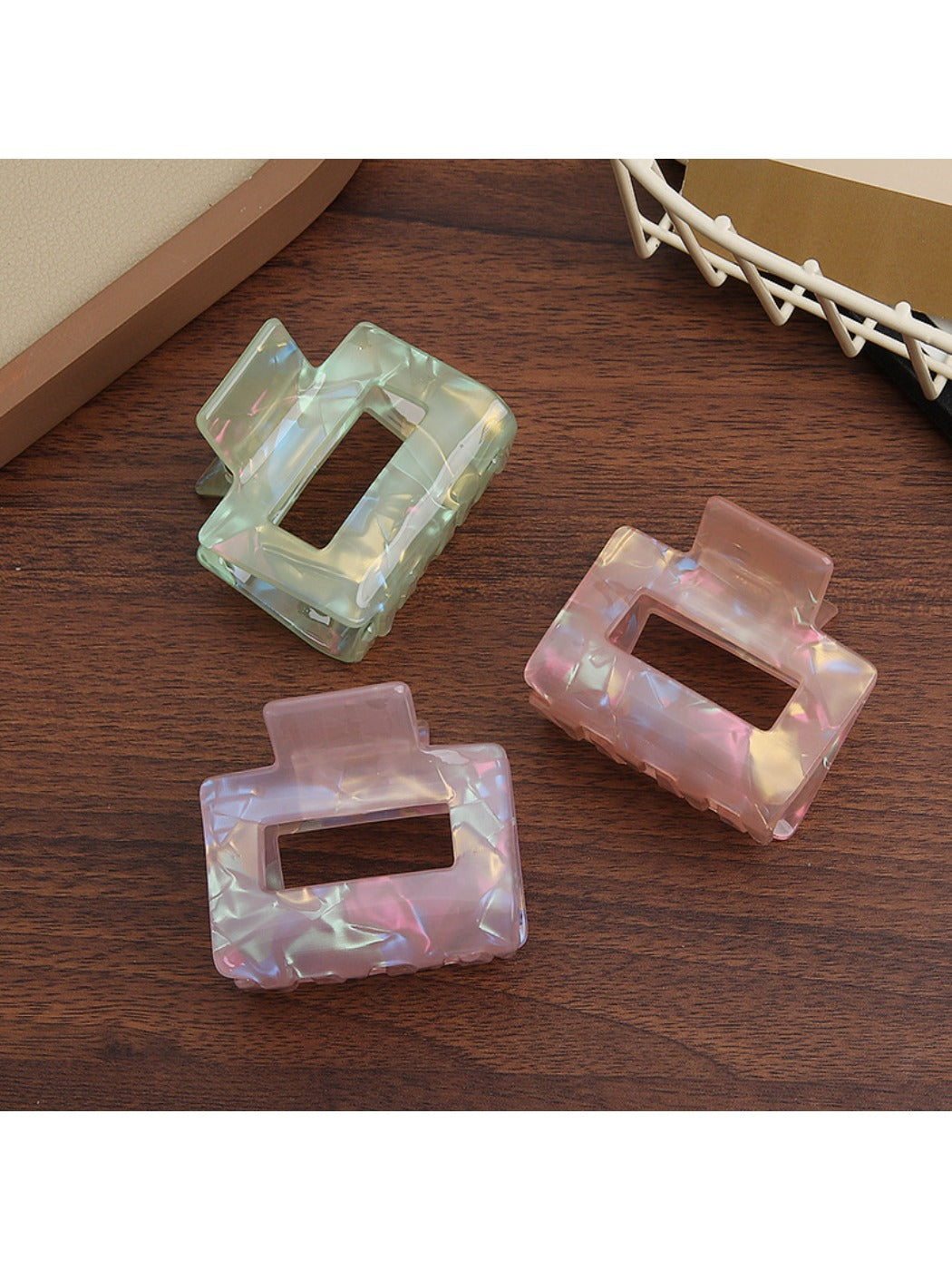 Beau - Colorful Square-Shaped Hair Clip