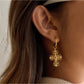Earedge - Retro Cross Drop Earrings