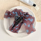 Beau - Polka Dot Mesh Bowknot Hair Claw Clip
