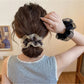 Gifty - Ruffle Mesh Fabric Bow Detail Scrunchie