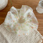 Gifty - Sheer Polka Dot Mesh Look Polyester Scrunchie