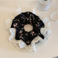 Gifty - Double Layer Lace Floral Print Hair Scrunchie