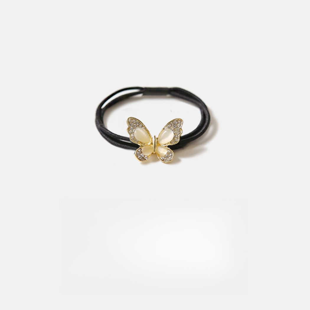 Gifty - Decorative Butterfly Motif Alloy Hair Tie