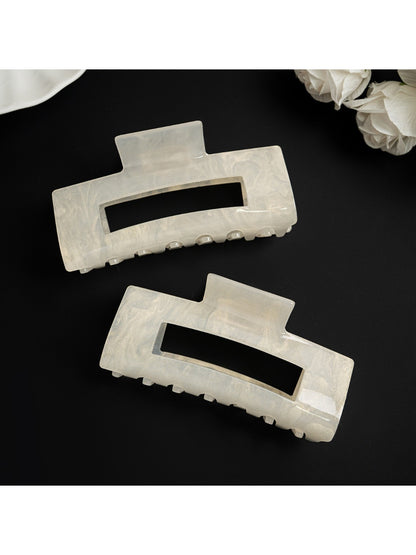 Beau - Solid Gloss Openwork Hair Claw Clip