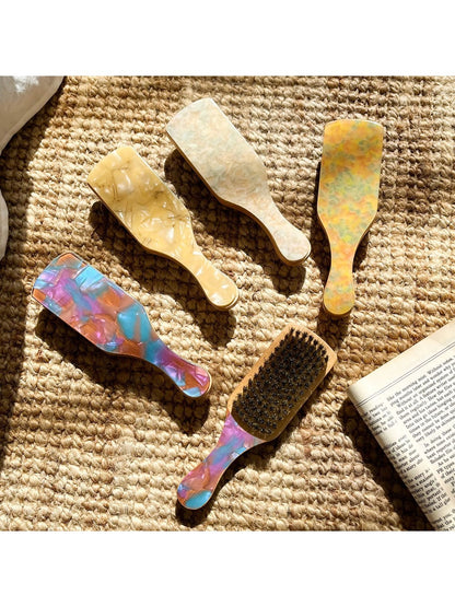 Camerow - Acetate Material Portable Hair Styling Brush