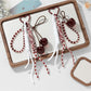 Keypus - Glitter Fruit Charm Woven Cord Decorative Keychain