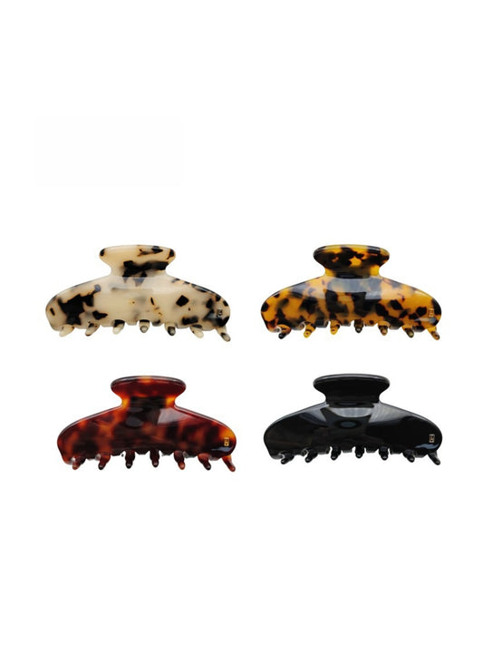 Beau - Glossy Vintage Style Acetate Hair Claw Clip
