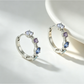 Earedge - Gradient Rainbow Rhinestones Geometric Earrings