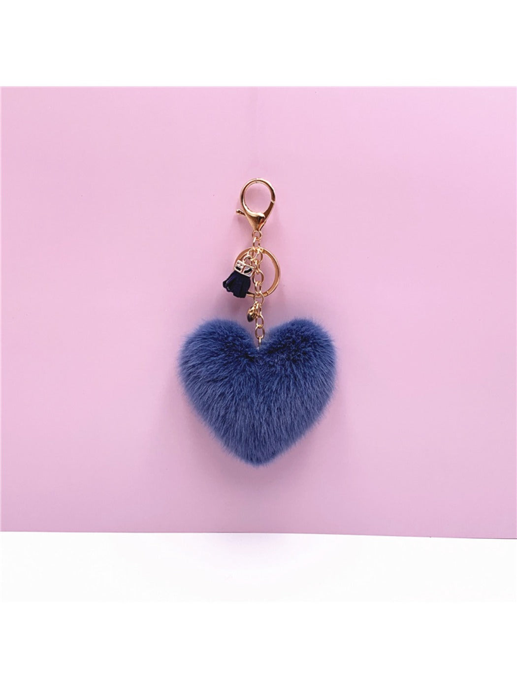 Keypus - Plush Heart Shaped Bag Charm Keychain