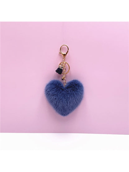 Keypus - Plush Heart Shaped Bag Charm Keychain