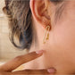 Earedge - Love Letter Paper Clip Earrings