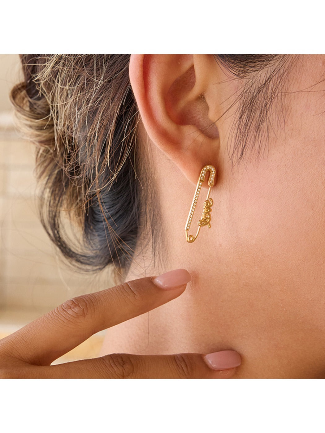 Earedge - Love Letter Paper Clip Earrings