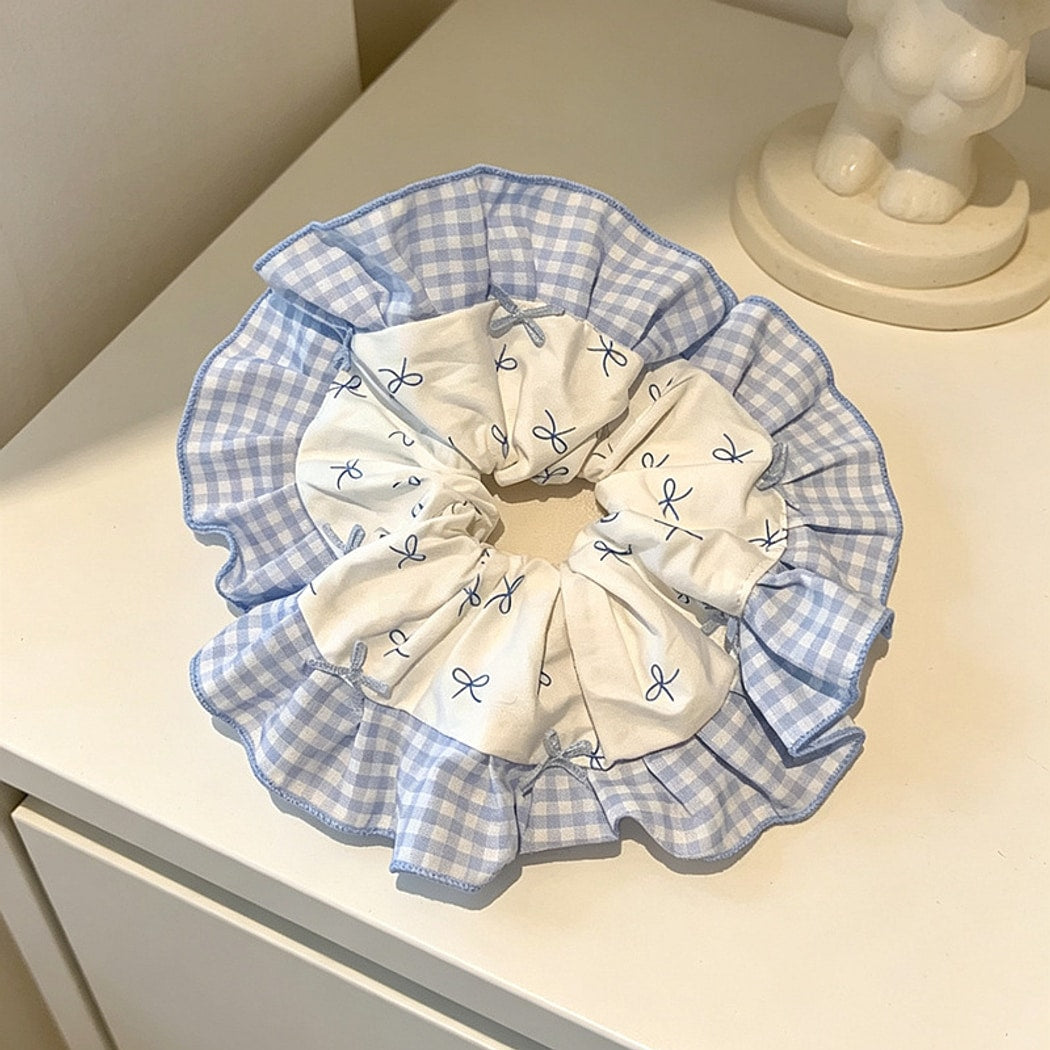 Gifty - Elegant Polka Dot Polyester Fabric Scrunchie
