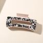 Beau - Floral Print Rectangle Acetate Hair Claw Clip