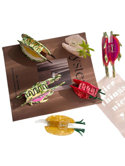 Beau - Fruit Shaped Acetate Hair Claw Clip