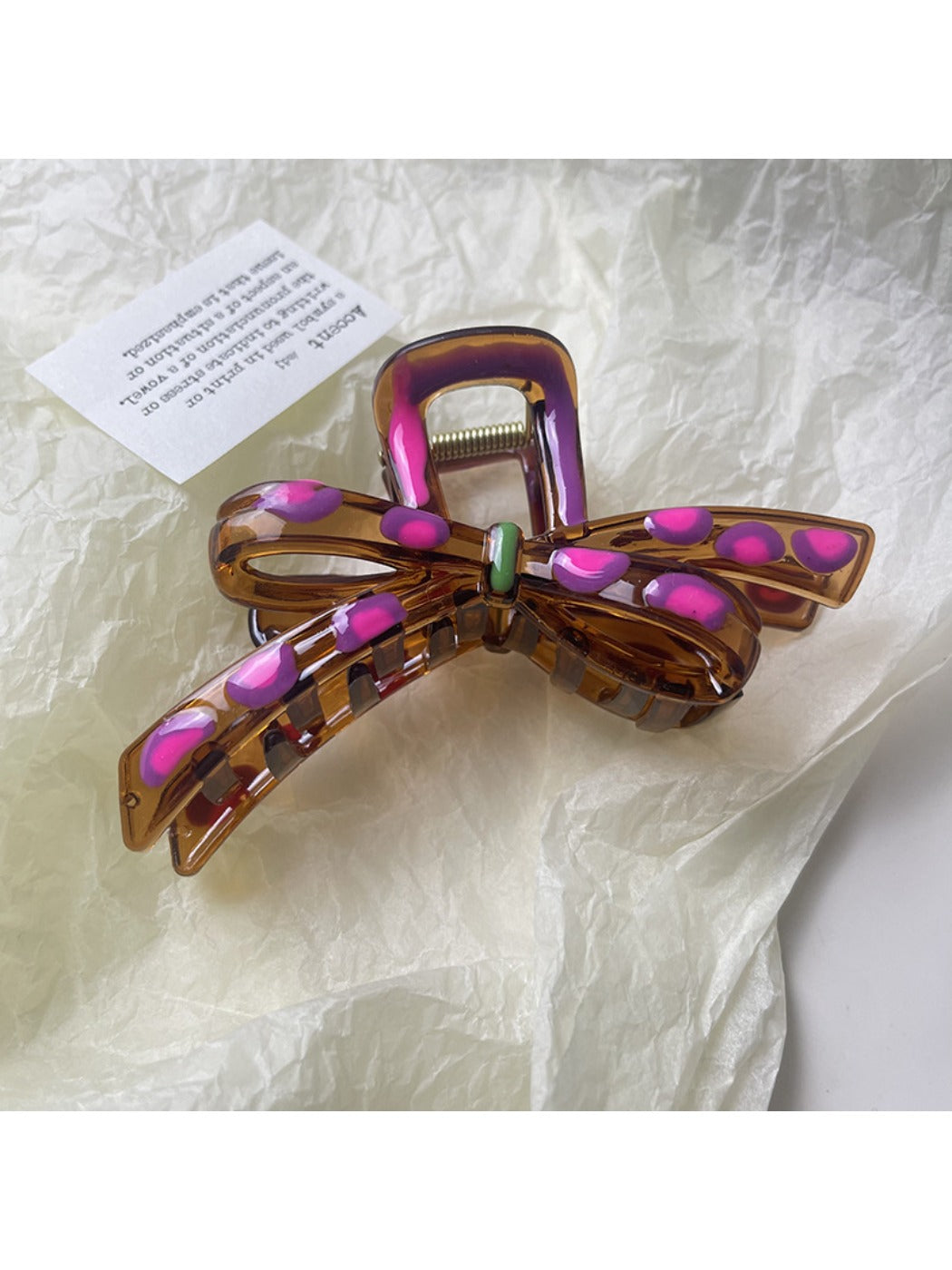 Beau - Colorful Bow Shaped Hair Claw Clip