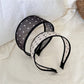 Gifty - Polka Dot Mesh Trim Geometric Pattern Headband