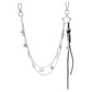 Keypus - Y2K Star Heart Chain Bag Charm Keychain