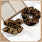 Gifty - Brown Polki Dot Satin Hair Ring