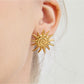 Earedge - Simple Sun Earrings For Everyday Wear