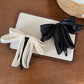 Beau - Satin Mesh Bow Cross Detail Banana Clip